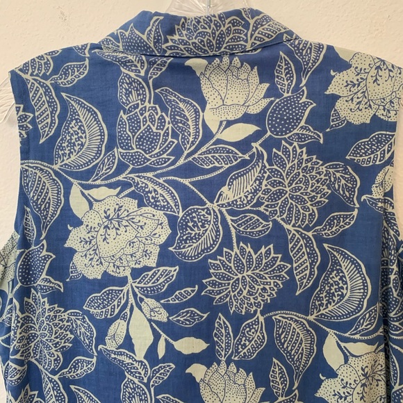 Lauren Brooke Sleeveless Floral Maxi Dress-Size M - Picture 7 of 9